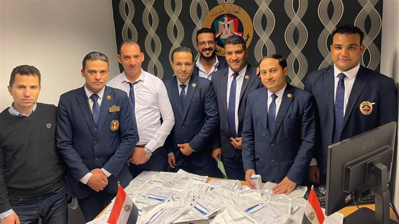 المضبوطات بحوزة رجال