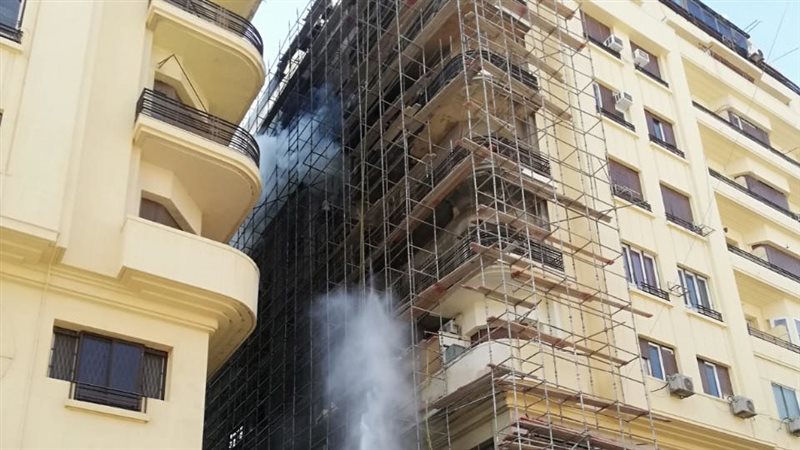حريق شقة بوسط البلد