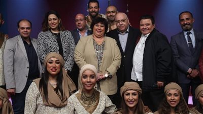 وزيرة الثقافة تشهد عرض بردة الإمام البوصيرى بمركز الإبداع الفني