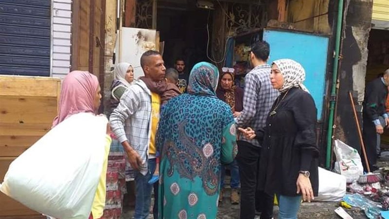 حريق المنشية بالاسكندرية