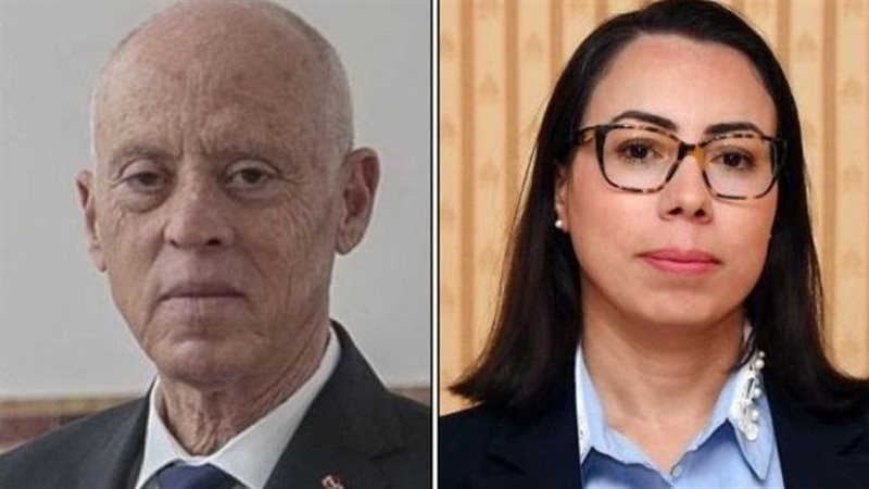 قيس سعيد ومديرة الديوان