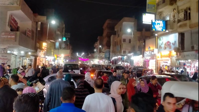 زحام فى شوارع المنوفية