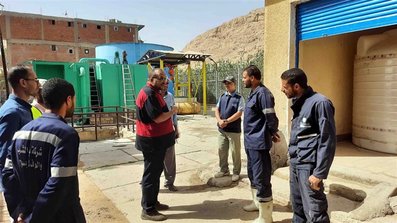 رئيس مياه سوهاج يتفقد