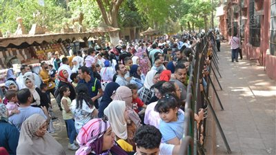 ١٩ صورة ترصد آخر أيام إجازة العيد بحديقة الحيوان
