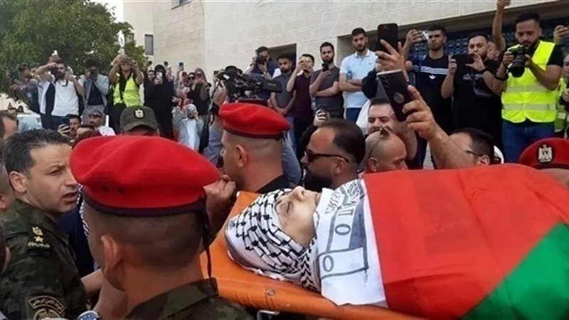 تشييع جثمان الشهيدة