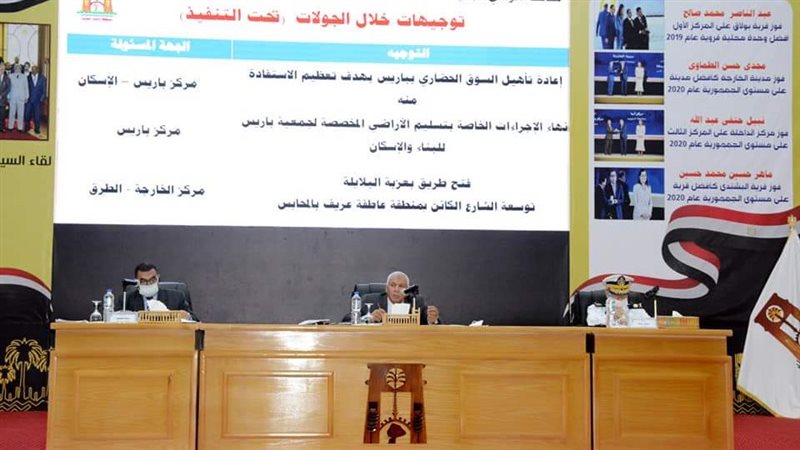لقاء محافظ الوادي