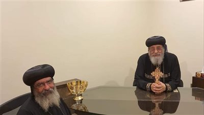 البابا تواضروس يستقبل الأنبا أولوجيوس لمناقشة أحوال دير رئيس المتوحدين