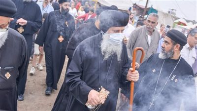 شاهد.. احتفالات حاشدة بعيد صعود جسد العذراء مريم بكنيستها في السلامية