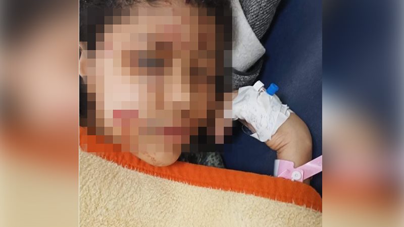 الطفلة حنين قبل وفاتها