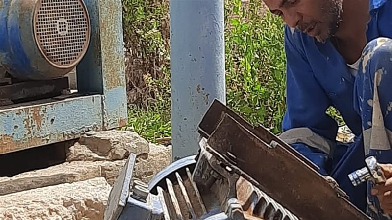 تطهير مأخذ محطة كبريت
