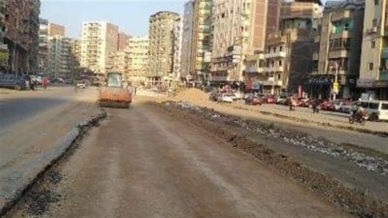 أعمال الرصف بالشوارع