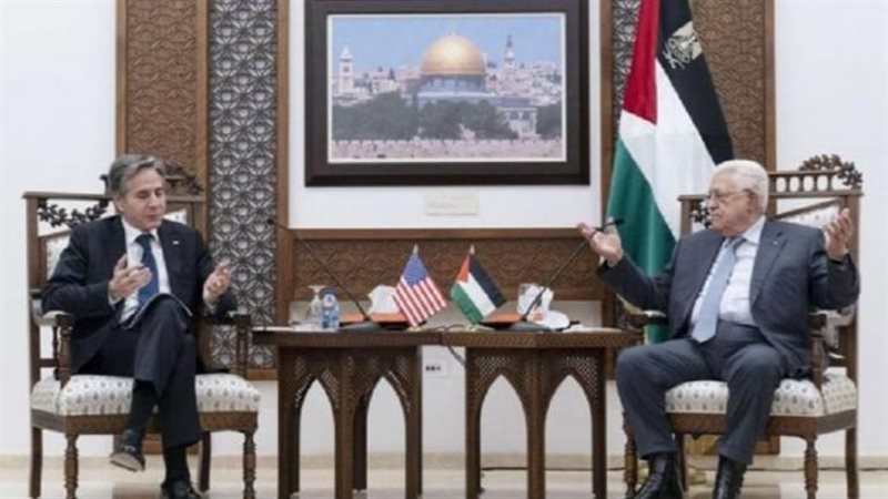 بلينكن ومحمود عباس