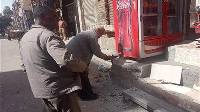 حملة لإزالة التعديات في شوارع الأقصر 
