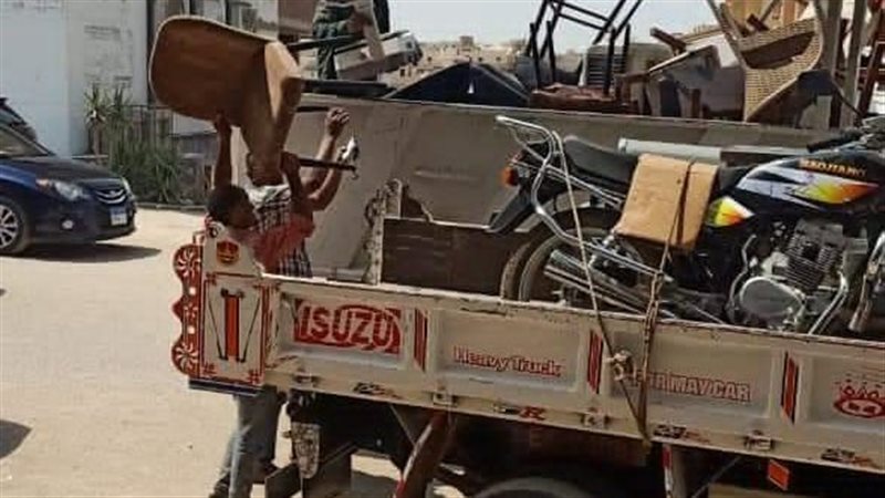 رفع مخلفات القمامة