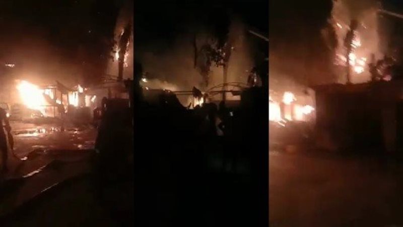 حريق الممشى التجارى