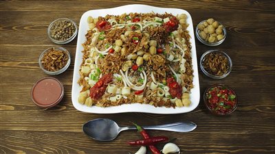 طريقة عمل الكشري المصري باحترافية زي المحلات 