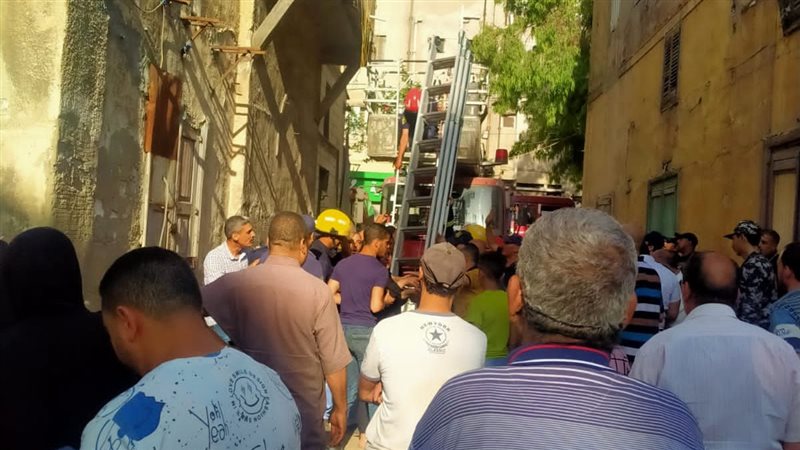 انهيار سقف عقار بمنطقة