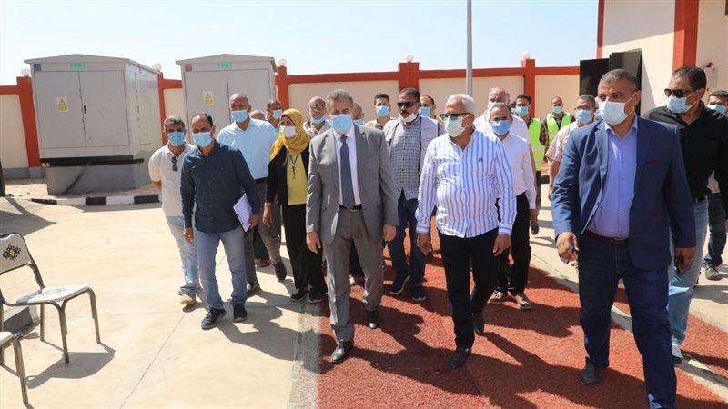 محافظ المنوفية اثناء