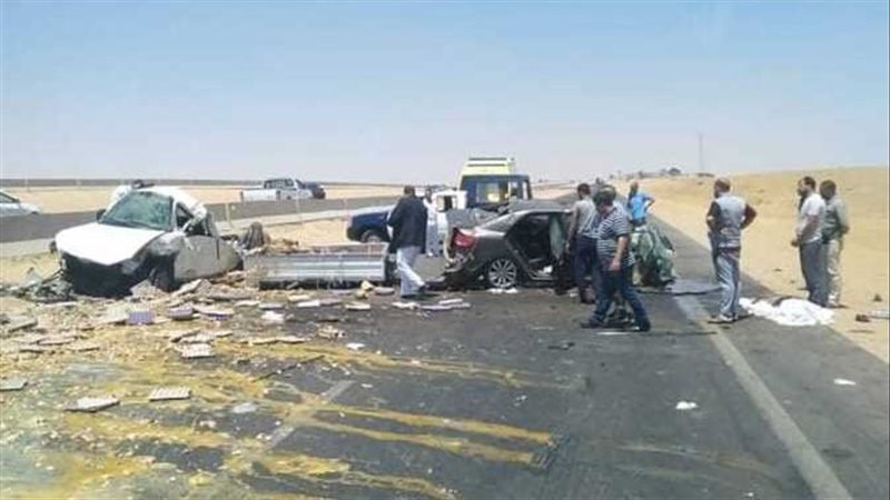 حادث تصادم بطريق