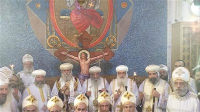 سيامة ٥ كهنة في عيد القديس الأنبا أبرآم بالفيوم