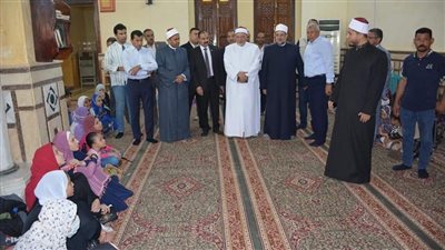 َوزير الأوقاف يتفقد البرنامج الصيفي للطفل بالمجمع الإسلامي بالوادى الجديد