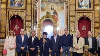 رئيس الاتحاد البرلماني الدولي يزور كاتدرائية السمائيين بشرم الشيخ