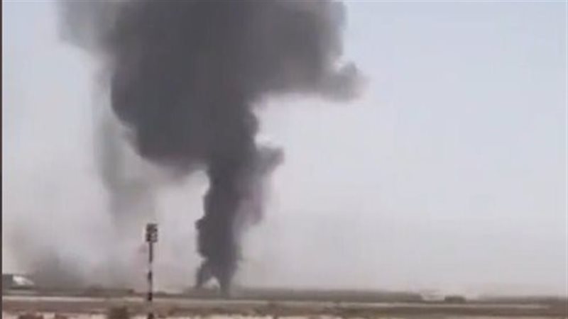لحظة تحطم واحتراق
