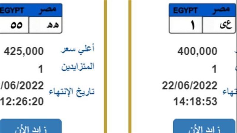 ارقام مرور