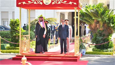  مراسم استقبال رسمية لولي عهد السعودية بقصر الاتحادية