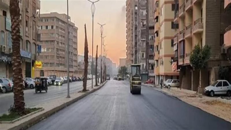 الانتهاء من رصف شارع