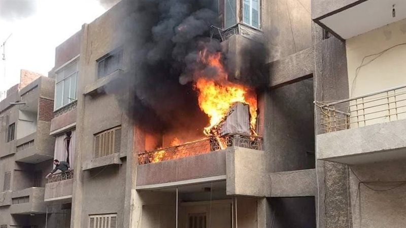 حرق شقة - صورة أرشيفية