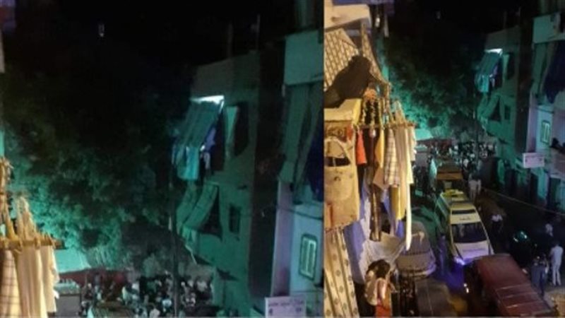 انهيار جزئي لعقار
