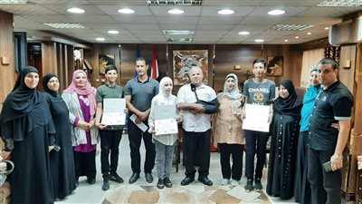  تكريم الطلاب الفائزين في مسابقتي المبدع الصغير وابدع وابتكر بدمياط