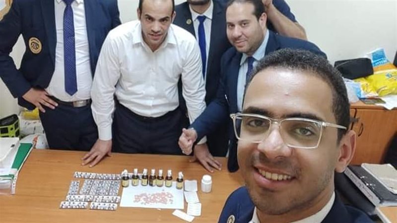 الأقراص المخدرة بحوزة
