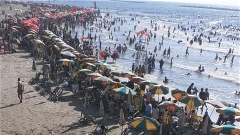 ازدحام كبير في شارع