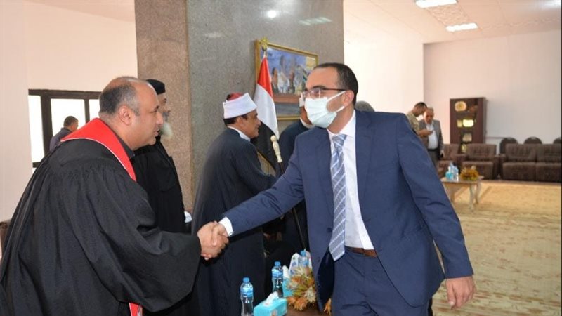 جانب من مراسم الاستقبال