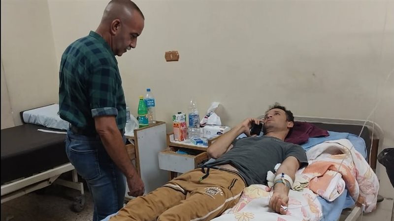  فني أصيب أثناء عمله