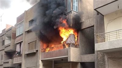 انتداب المعمل الجنائي لبيان سبب حريق شقة سكنية بالعمرانية 