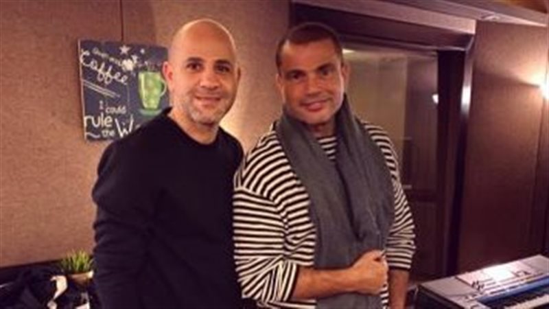 عمرو دياب وعزيز الشافعي