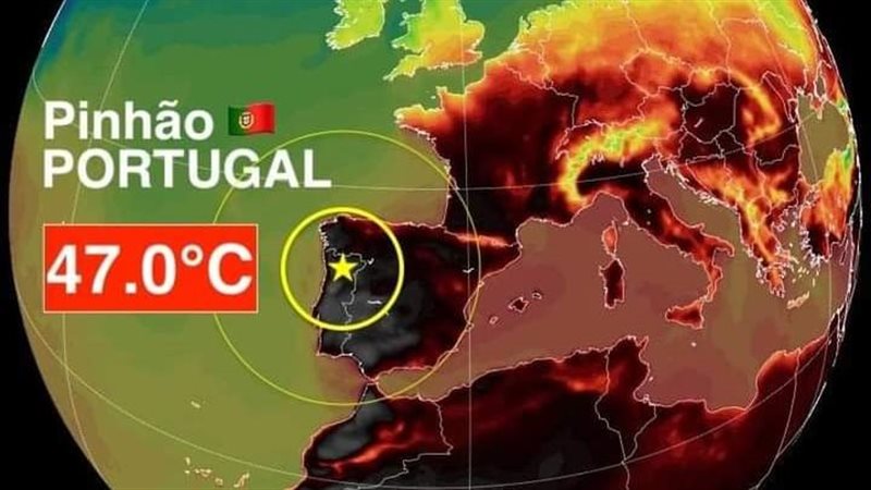 درجة الحرارة في البرتغال