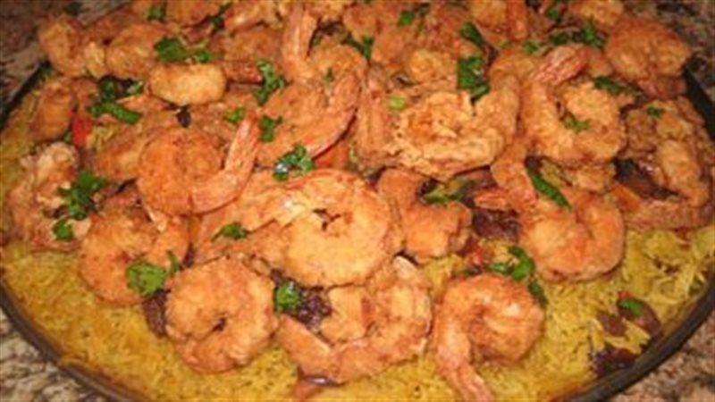 أرز الكاليماري والجمبري