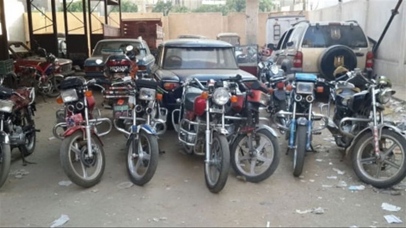 ضبط موتوسيكلات مخالفة