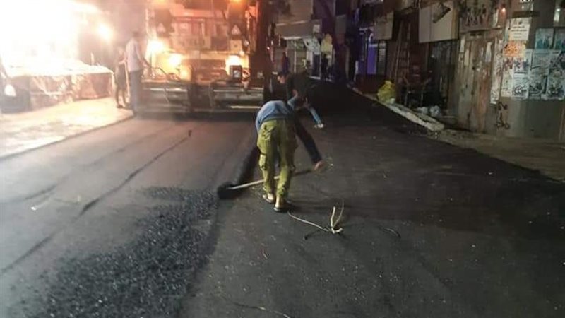 رصف شارع عبد المنعم