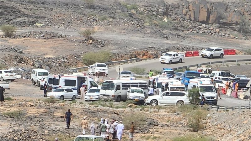 جانب من الحادث بعمان