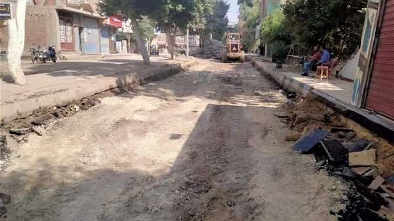 بدء رصف شوارع بولاق